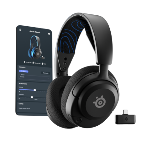 Auriculares Inalámbricos SteelSeries Arctis Nova 5P - Negro