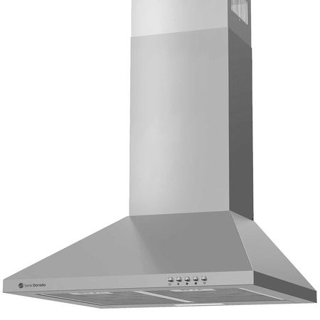 Campana / Extractor de cocina Serie Dorada - 110W - 3 Velocidades - Acero inoxidable