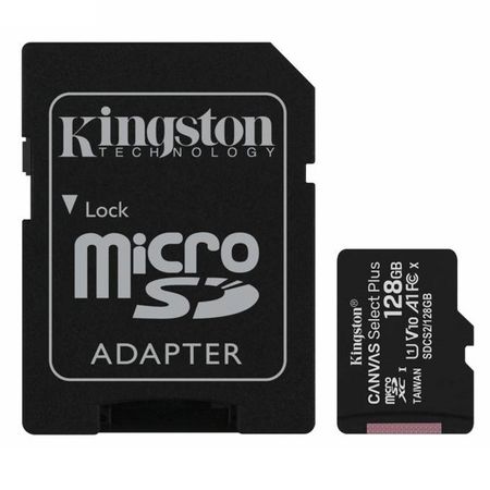 MicroSD Kingston 128 GB c|Adap Clase 10