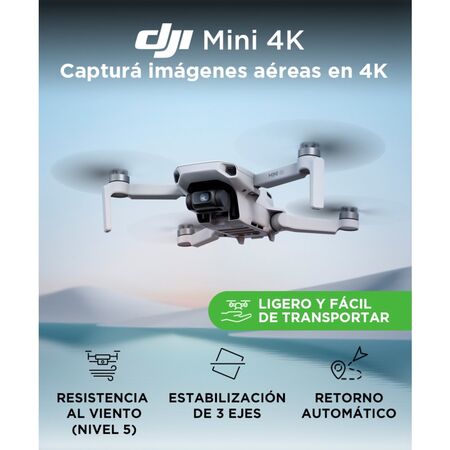 Drone DJI Mini 4K Control Remoto DJI RC-N1C