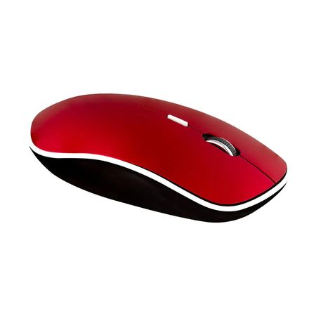 Mouse Óptico Inalámbrico Argomtech Ms31 Usb Rojo
