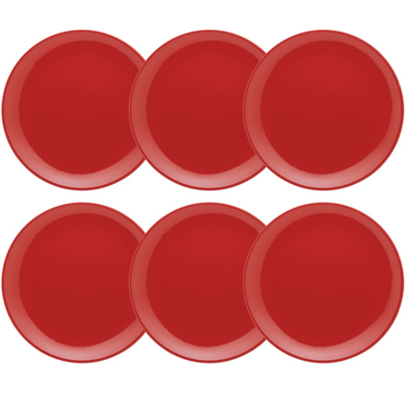 Unni Red - Set X 6 Platos Playos 26 Cm Oxford