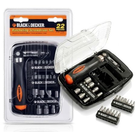Set 22 Piezas De Atornillador 71-922b Black & Decker