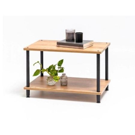 Mesa Ratona Industrial DS Home 67 x 45 x 36 cm Roble Atakama