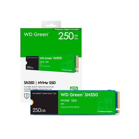 Disco Solido SSD250GB Western Digital Mnve M.2 Green