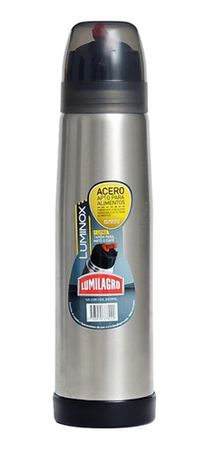 Termo Lumilagro Luminox De Acero Inoxidable 1l Acero 