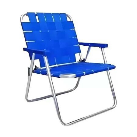 SILLON DE ALUMINIO AZUL CAÑO 7/8 TELA CINTA 80003