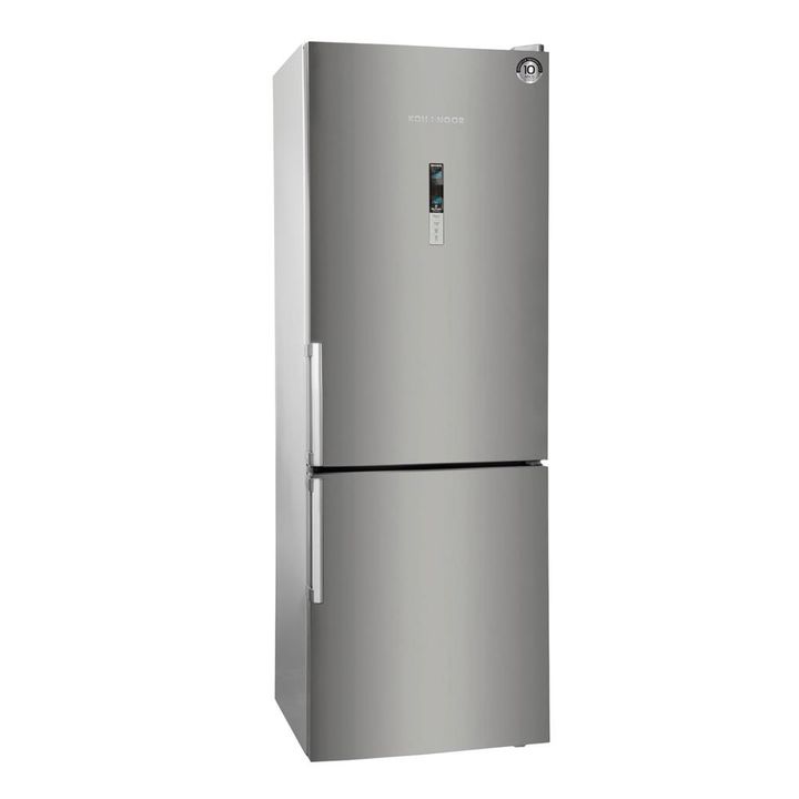 HELADERA C/FREEZER KOHINOOR KHGA41DI/9 - ACERO, 417 LTS, NO FROST - Vista 1