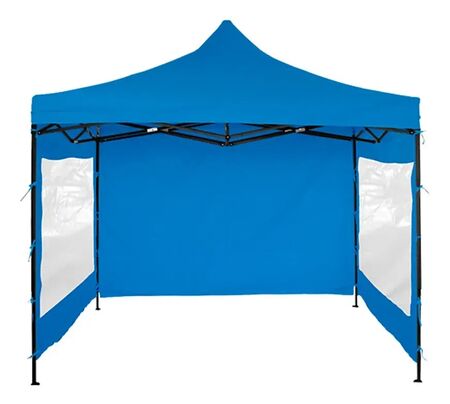 Gazebo Plegable C/ Pared 3x3m Black Jack Gaze02 Oxford 1080d Azul
