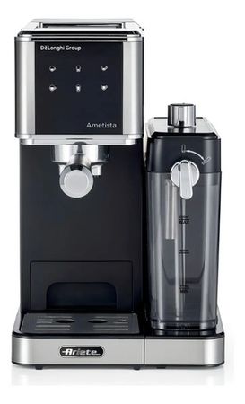 Cafetera Espresso Ariete Con Depósito De Leche Metal 15 Bar Negro