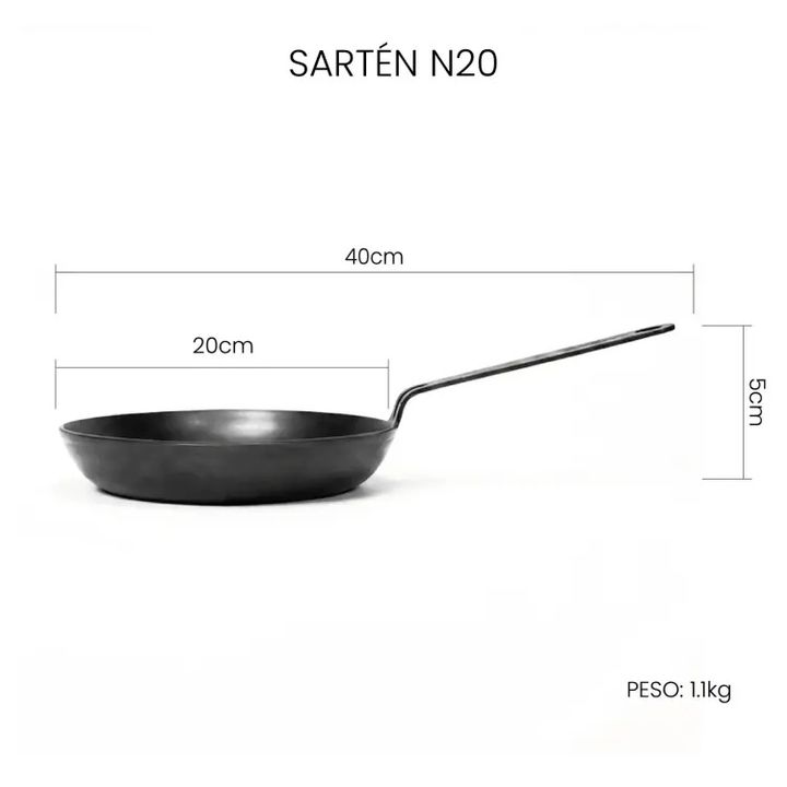 Sartenes de hierro Kankay: N30 + N25 + N15 Antiadherentes - Vista 4