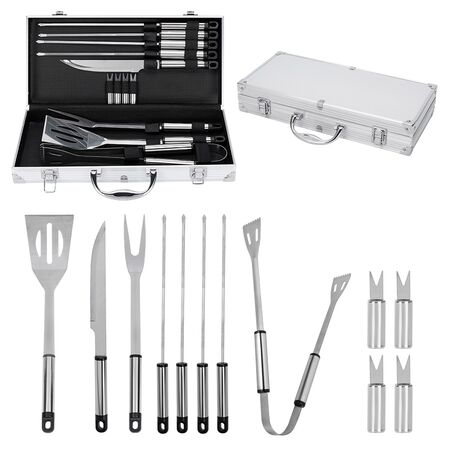 Kit Para Parrilla Gadnic  12 Piezas Acero inoxidable 
