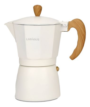 Cafetera Italiana Clásica Barista Aluminio Larhaus 6 Pocillo Crema