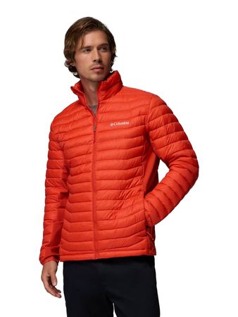 Campera Columbia Powder Pass Hombre Outdoor Rojo