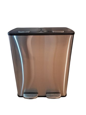 Cesto de Basura con Pedal Ezego Acero Inox 60L RM289