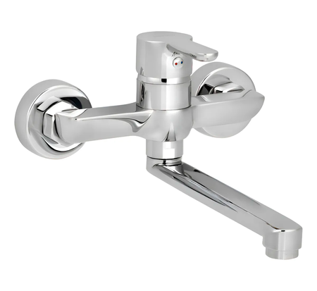 Grifería Moncomando Cocina Pared Peirano Adra 54-203 Cromo