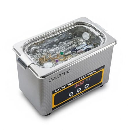 Batea Lavadora Ultrasonica Gadnic Con Temporizador 800ml