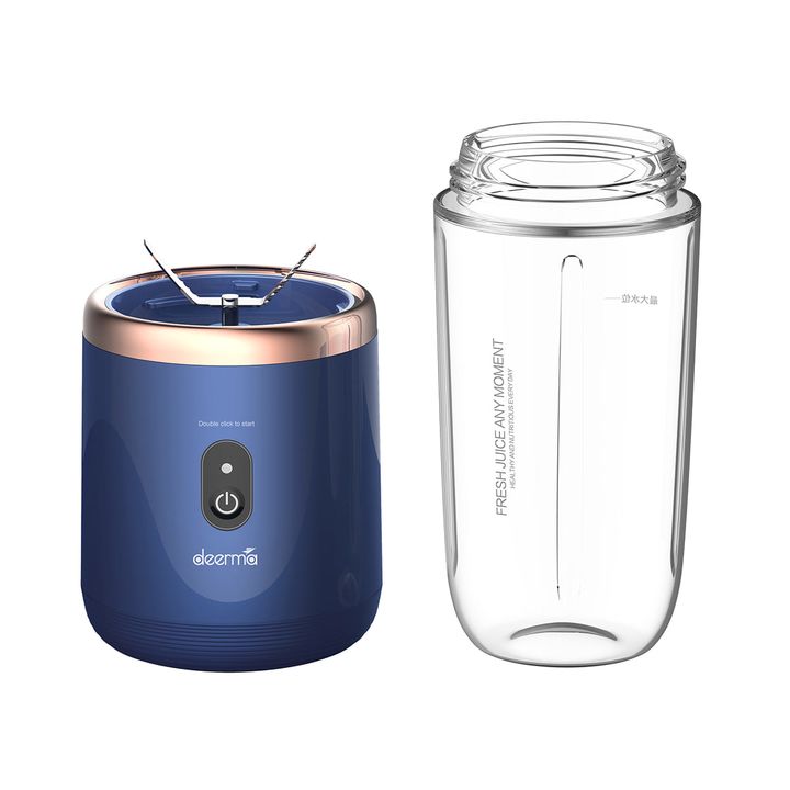 Licuadora Inalámbrica Portátil Deerma NU06 Azul Recargable - Vista 3