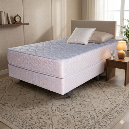SOMMIER REPOSAR T.M. NOCHE ESPUMA 100 X190 TOTAL MATELASSE  BASE COLCHON  BASE