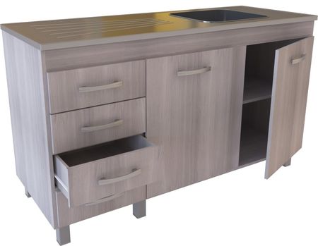 Bajo Mesada Muebles Orlandi 140Cm 621 Jacaranda