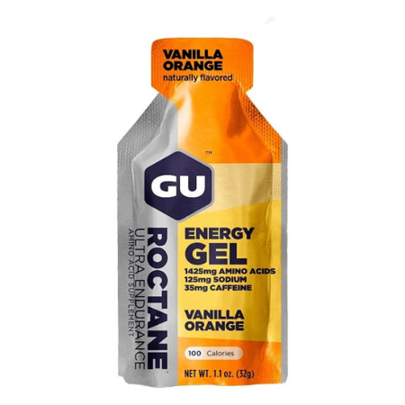 Caja X24 Suplemento en gel GU Roctane Energy Gel Sabor Vanilla Orange