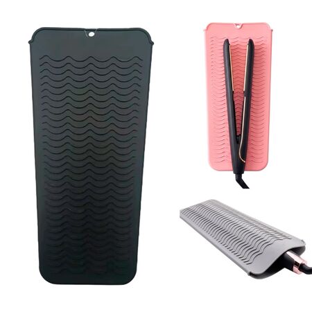 Funda Silicona Para Planchita Care By Gadnic Resistente Al Calor Antideslizante (Color Negro)