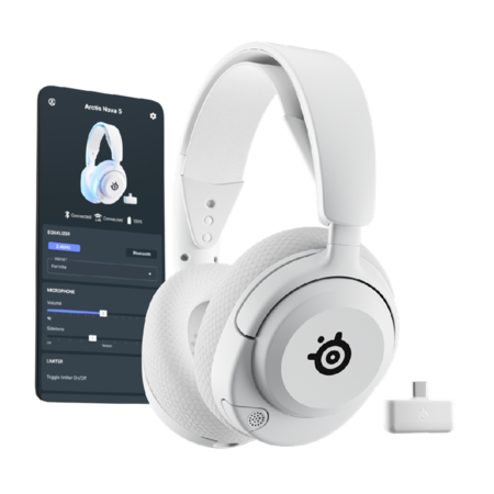Auriculares Inalámbricos SteelSeries Arctis Nova 5P - Blanco