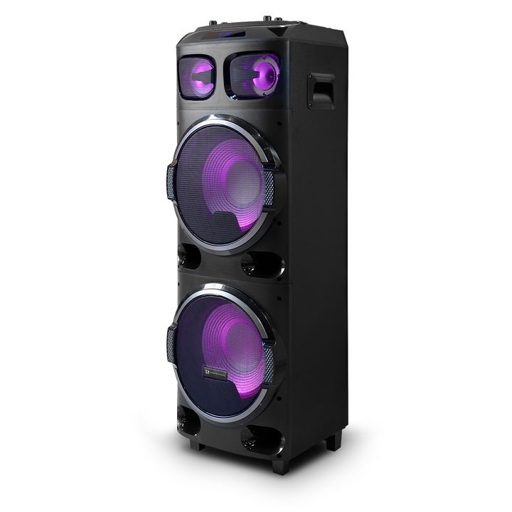 Parlante Bafle Potenciado Ken Brown Monsterbox 3 Vias Woofer Negro - Vista 2