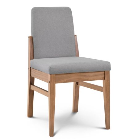 Silla de Comedor Baku Tapizado Sunny Perla lustre Abedul Espacity