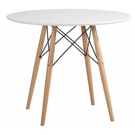 MESA REDONDA DE 1 METRO EAMES BLANCA