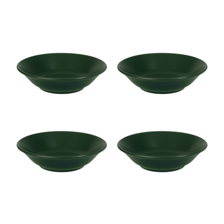 Set x 4 Bowl Hondo 17,5 cm Ceramica Hitit Mate Aston Verde