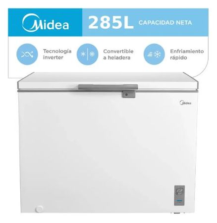 Freezer Horizontal Midea Inverter MDRC411FZE01 285l Color Blanco