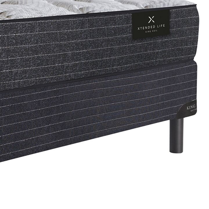 Colchon y Sommier King Koil XL 1 Plaza y Media de 100x190cm De Resortes LFK Reforzados Extra Firme + Almohada de Regalo - Vista 8