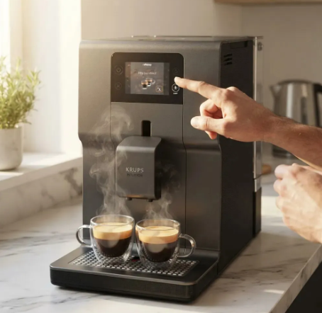 Cafetera Krups Intuition Preference Touch EA875 Cafetera Super Automática Gris - Vista 5