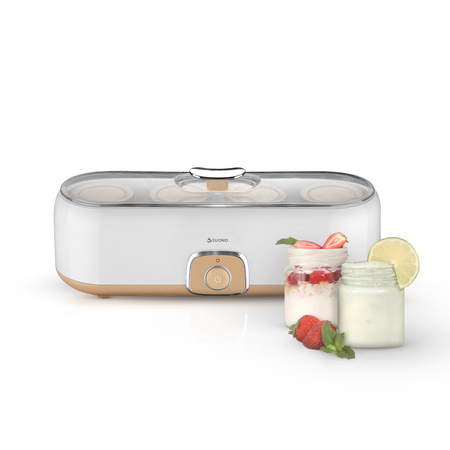 Yogurtera Eléctrica 720 ml 4 Vasos de Vidrio Suono