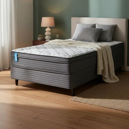Sommier Y Colchon 1 Plaza (080x190) Meyer Sleep Plus