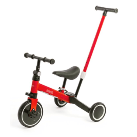 Triciclo Bebesit 2 en 1 con barra de empuje Rojo SL-2023-B