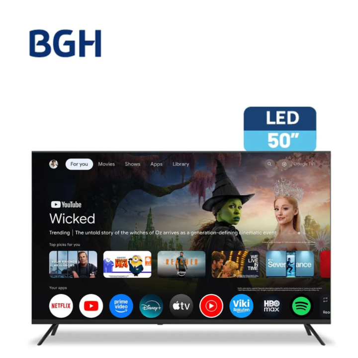 SMART TV BGH 50" B5026UG6G 4K GOOGLE TV - Vista 1