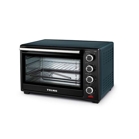 HORNO ELECTRICO YELMO YL80CN 80 LTS CONVECCION 1900 WTS LUZ NEGRO