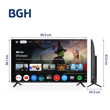 Combo Smart Tv Led 43 Full HD B4326FG5G - BGH + Soporte LCD Wall Mount 26" a 63" De Regalo