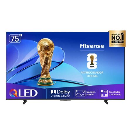 Smart Tv Hisense 75 Pulgadas 75Q6QV 4K UHD Vidaa