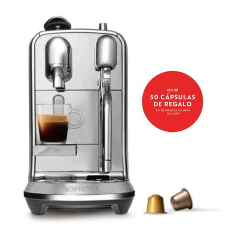 Cafetera Nespresso Creatista Plus Metal J520-AR-ME-NE