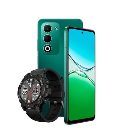 Combo Oppo A5 4G 4+256GB Verde + Smartwatch Dekkin GPS AMOLED 1.43"