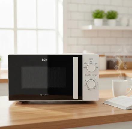 Microondas Bgh Mecánico 18l Blanco B118mb25