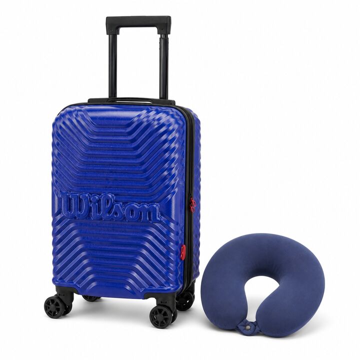Valija Carry On ABS azul 20" Wilson + Almohadón de cuello de viaje memory foam - Vista 3