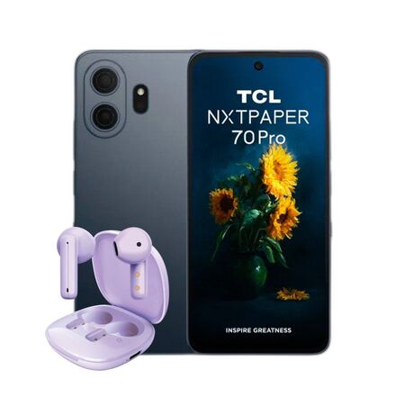 Combo TCL 70 Pro NXTPaper 5G 8+256GB Stellar Blue + TWS Dekkin Purple