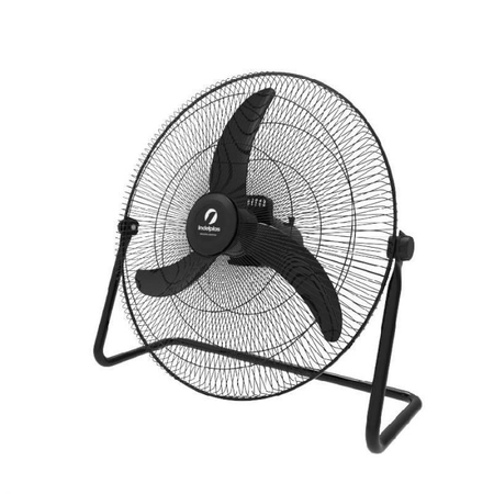 VENTILADOR TURBO INDELPLAS - NEGRO 24 100W 3 PALETAS 3 VELOC PISO (05011301)