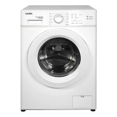 Lavarropas Automático Codini Inverter Steam 6kgs 1000 Rpm Blanco AIAFF6010B
