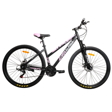 Bicicleta MTB Alpina 2.0 Dama R29 21V Shimano Talle M Neg/Ro