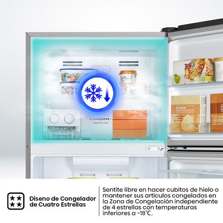 Heladera Hisense RT3N375NMC 379L No Frost Inverter Dispenser Inox